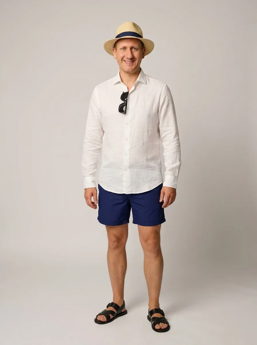 Klasyczna Elegancja Plażowa